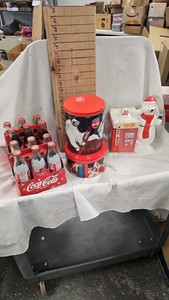 Coke BottlesCase, Cookie Jar, Crate, Tins