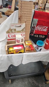 Coca Cola 1949 Delivery Truck and Misc Cups