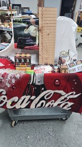Coca Cola Throw, Patches, Tins, Case