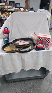 Coca Cola Trays, Tin, Cup, Tabletop Musical Bank