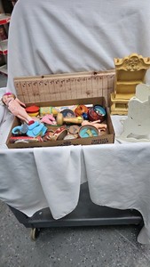 Vintage BB Game Lot with Cupie Style Dolls