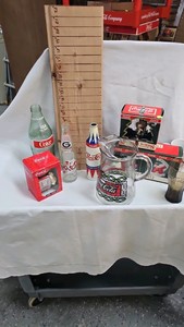 Coke Vintage Christmas Ornaments, Pitcher, Various Bottles