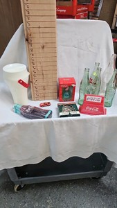 Vintage Coke Lot with Trays, Accessory Light , misc