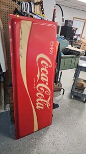 Vintage 2x5 Coca Cola Sign 1970s