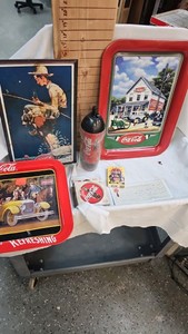 Coca Cola Memorbillia including Vintage Check