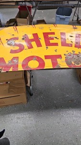 Schell Motor Oil Porcelain Sign