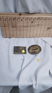 Pair of Belt Buckles-Donaldson and CAT