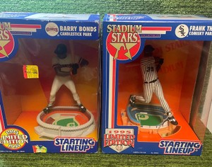 1994 and 95 Limited Edition Starting Lineup Barry Bonds, Frank Thomas, in the Box Good Condition