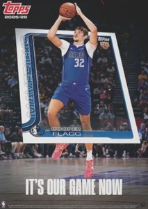 2025 Cooper Flagg Topps Poster  Its Our Game Now Rookie Year- NEW Sealed 