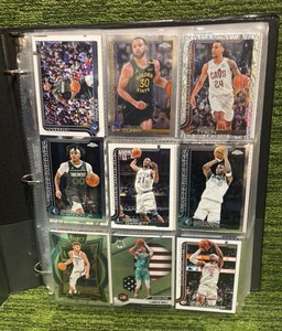 Large Mixed Sport Binder, Basketball, Football, Baseball, Pokmon, One Piece, and More 23 pages, 9 cards per page, All Stars, Rookies and Inserts 