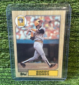 1987 Topps  Barry Bonds Rookie Pittsburgh Pirates Iconic Card