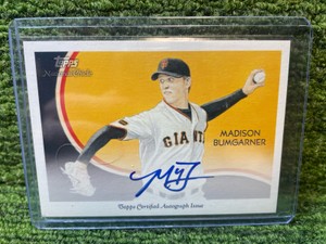 2010 Topps National CHICLE Autograph MADISON Bumgarner San Francisco Giants, Sharp On-Card Signature