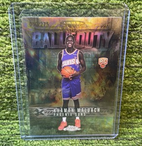 202526 Topps Chrome Basketball Ball of Duty Refractor KHAMAN MALUACH 275 Rookie Card Insert Phoenix Suns