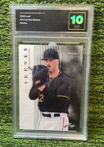2024 Leaf Paul Skenes Rookie Graded 10 Pittsburgh Pirates
