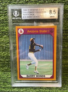 199091 Arizona State Collegiate Collection Black Back Bonds Beckett graded 8.5 Sun Devils