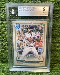 2020 Topps Gypsy Queens YORDAN ALVAREZ Houston Astros, Beckett graded 9