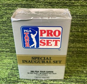 1990 PGA Tour Pro Set Special Inaugural set 100 Cards Limited printing (small tear in the plastic)