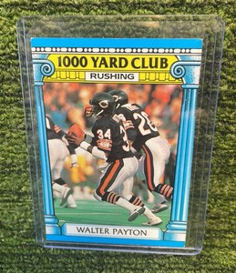 1987 Topps Chewing Gum, Walter Payton 1000 Yard Rushing Club Chicago Bears