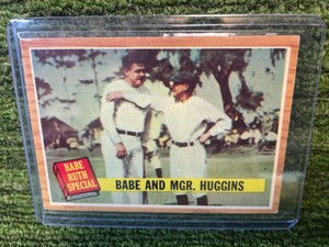1962 Topps Babe Ruth and MGR.Huggins New York Yankees