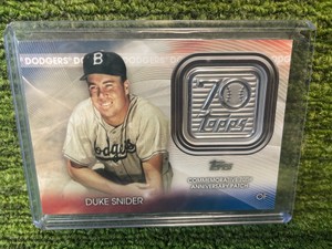 2021 Topps 70th Anniversary Logo Patch Card- Duke Snyder Brooklyn Dodgers