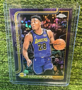 202526 Topps Chrome Basketball Purple Variation RUI HACHIMUR Los Angeles Lakers 75