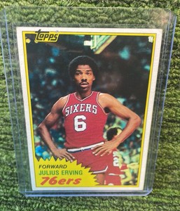 19811982 Topps Julius Irving Forward, Philadelphia 76ers