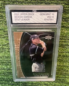 2001 Upper Deck Sergio Garcia Stat Leader graded GEM MINT 10