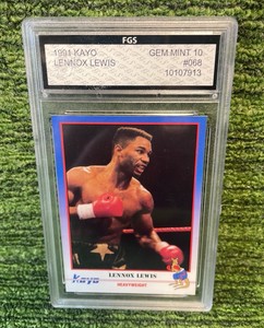 1991 KAYO Lennox Lewis Heavyweight Graded GEM MINT 10