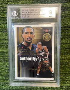 200001 Fleer Authority SHAREEF ABDURRAHIM Beckett graded 9