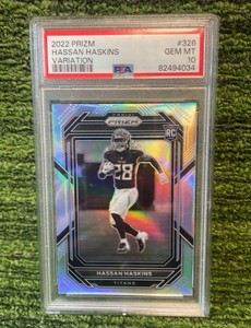 2022 Prizm HASSAN HASKINS Variation PSA graded GEM MT 10