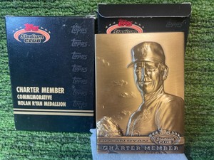 1991 Topps Stadium Club Metal Commemorative Nolan Ryan -Two Medallions included-HEAVY
