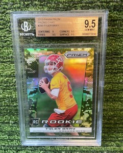 2013 Panini PRIZM Camo- Tyler Bray Beckett graded 9.5 Kansas City Chiefs