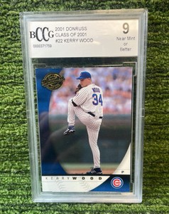 2001 Donruss Class of 01 Kerry Wood BCCG graded 9