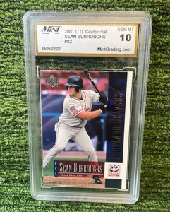 2001 Upper Deck Centennial SEAN BURROUGHS graded GEM MT 10