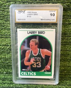1989 Hoops, Larry The Legend Bird, Celtics graded GEM MT 10
