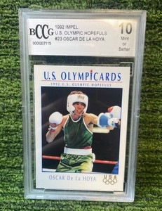 1992 IMPEL US Olympic Hopefuls- Oscar De La Jolla BCCG graded 10