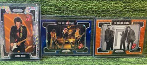 2025 PRIZM The The Rolling Stones, Ronnie Wood149, The Rolling Stones Blue75, The Rolling Stones Orange259 (3 Total)