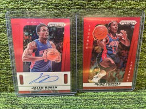 202425 PRIZM Deca, Detroit Pistons Lot- Jalen Buren Auto 99 and Isaiah Thomas 99