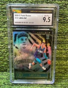 20202021 Panini Illusions LaMelo Ball Charlotte Hornets CSG graded 9.5 RC Rookie Card