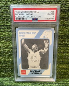 1989 North Carolina Collegiate Collection, Michael Jordan PSA graded 8