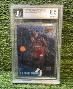 19992000 Bowman Best Lamar Odom LA Clippers Beckett graded 8.5