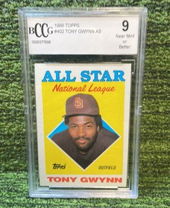 1988 Topps Tony Gwynn All-Star BCCG graded 9