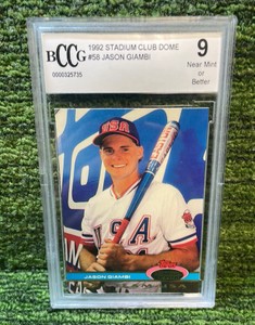 1992 Stadium Club Dome, Jason Giambi BCCG graded 9