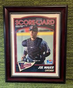 Joe Mauer Framed Official Scorecard MLB-  Pepsi, Minnesota Twins