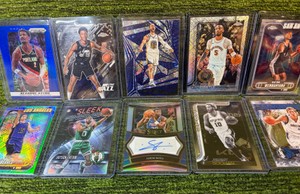 NBA Mixed Lot of 10 Cards Total- Numbered, Insert, Auto, & Stars
