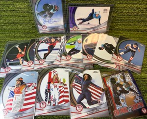 2026 Topps Chrome Winter Olympics Lot (16 Cards in Tota)l Auto, Numbered, Refractor, & Variations 