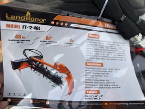 Trencher - LandHonor - 2026 - Unused - FT-12-48L