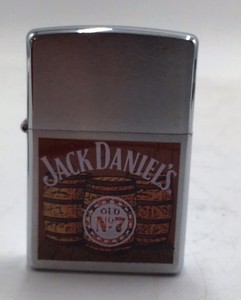 Vintage Zippo Lighter  Jack Daniels Old No. 7 Barrel Design with Tin