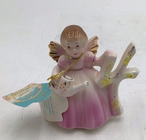 Vintage Josef Birthday Angel Figurine  Number 8 Birthday Girl