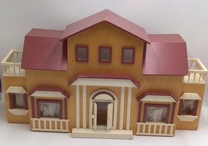 Vintage Wooden Dollhouse
